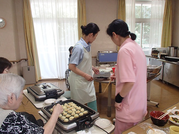 たこ焼き作り